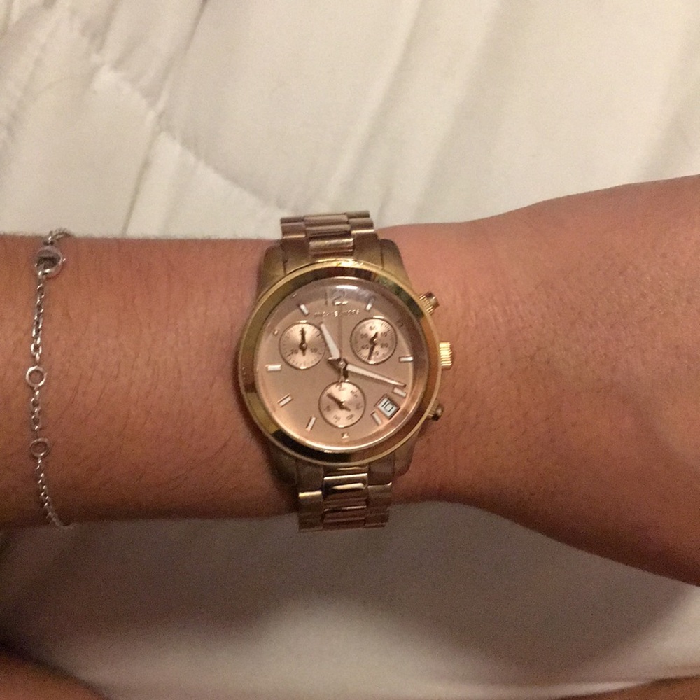 Rose gold Michael Kors watch